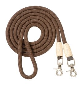 Royal King Cord Roping Reins with Rawhide and  Snaps