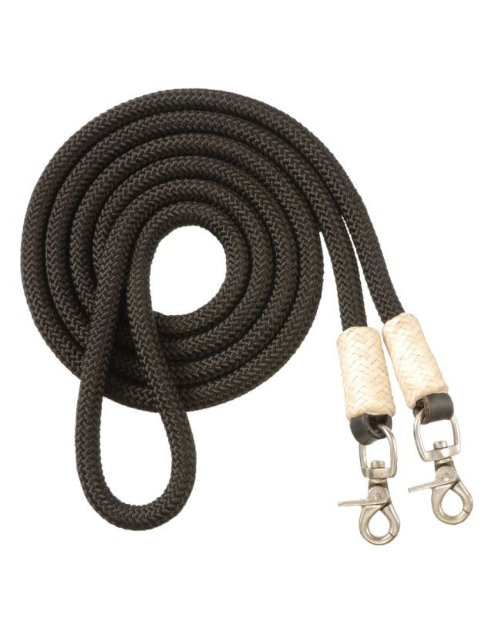 Royal King Cord Roping Reins with Rawhide and  Snaps