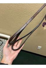 Nunn Finer Leather Draw Reins with Loop Ends Havana Horse Size