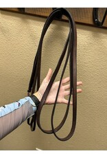 Nunn Finer Leather Draw Reins with Loop Ends Havana Horse Size