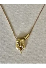 Carol Young Silver English Saddle Necklace Jewelry