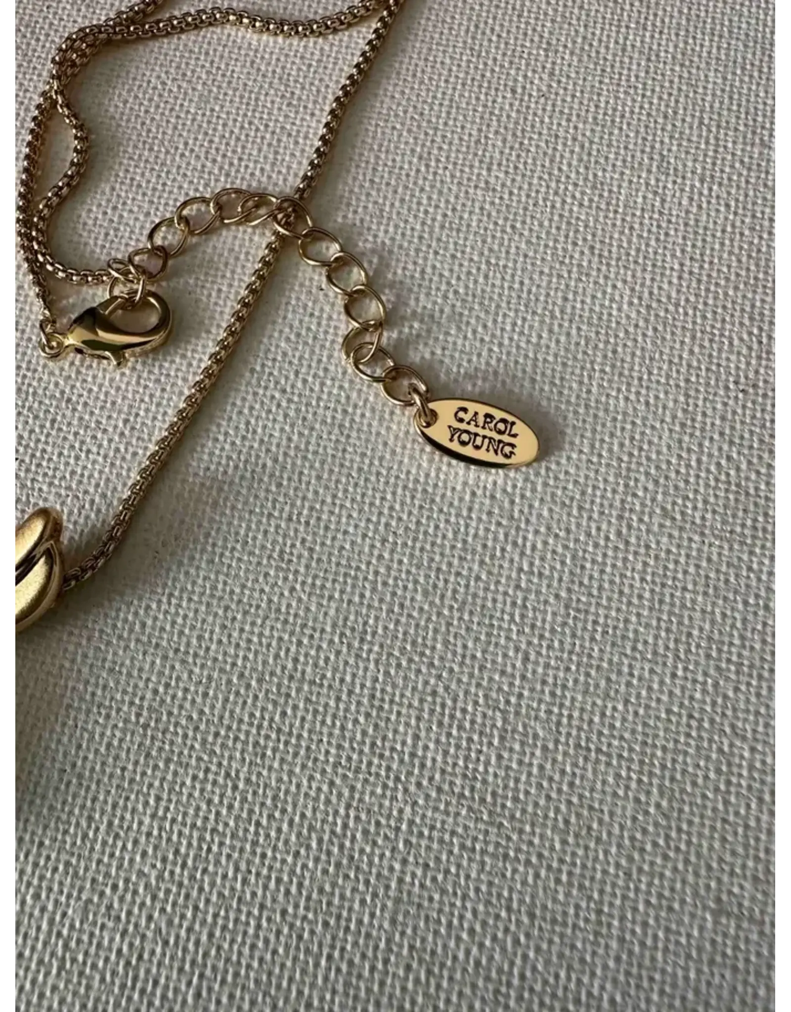 Carol Young Silver English Saddle Necklace Jewelry