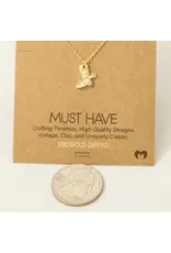 Fame Accessories Cowboy Boots Pendant Necklace