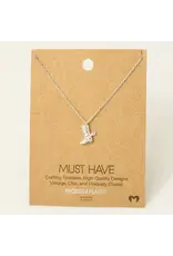 Fame Accessories Cowboy Boots Pendant Necklace