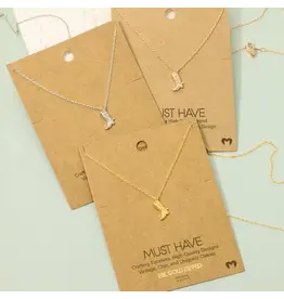 Fame Accessories Gold Dipped Cowboy Boots Pendant Necklace