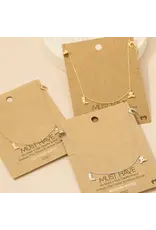 Fame Accessories Gold Dipped Cowboy Theme Charms Chain Necklace