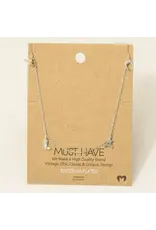 Fame Accessories Gold Dipped Cowboy Theme Charms Chain Necklace