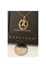 Fame Accessories Secret Box Gold Dipped Secret Box Cowboy Boot Necklace