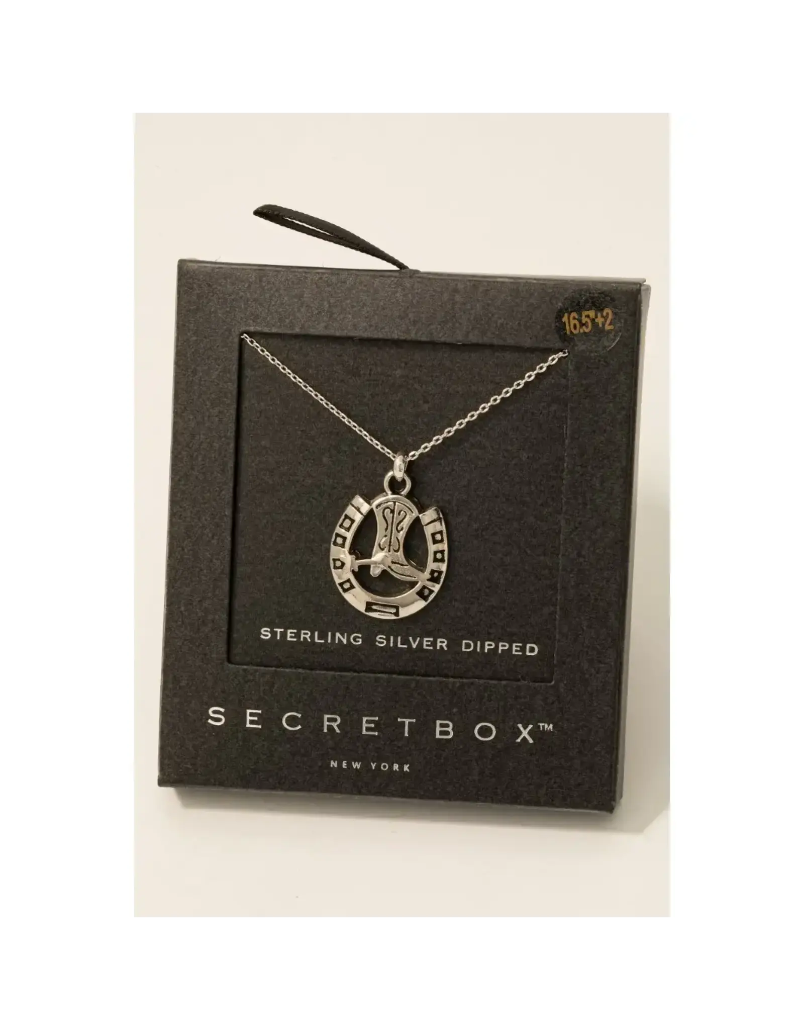 Fame Accessories Secret Box Gold Dipped Secret Box Cowboy Boot Necklace