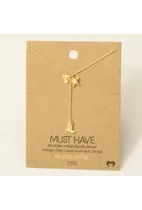 Fame Accessories Western Cowboy Boots Y Necklace