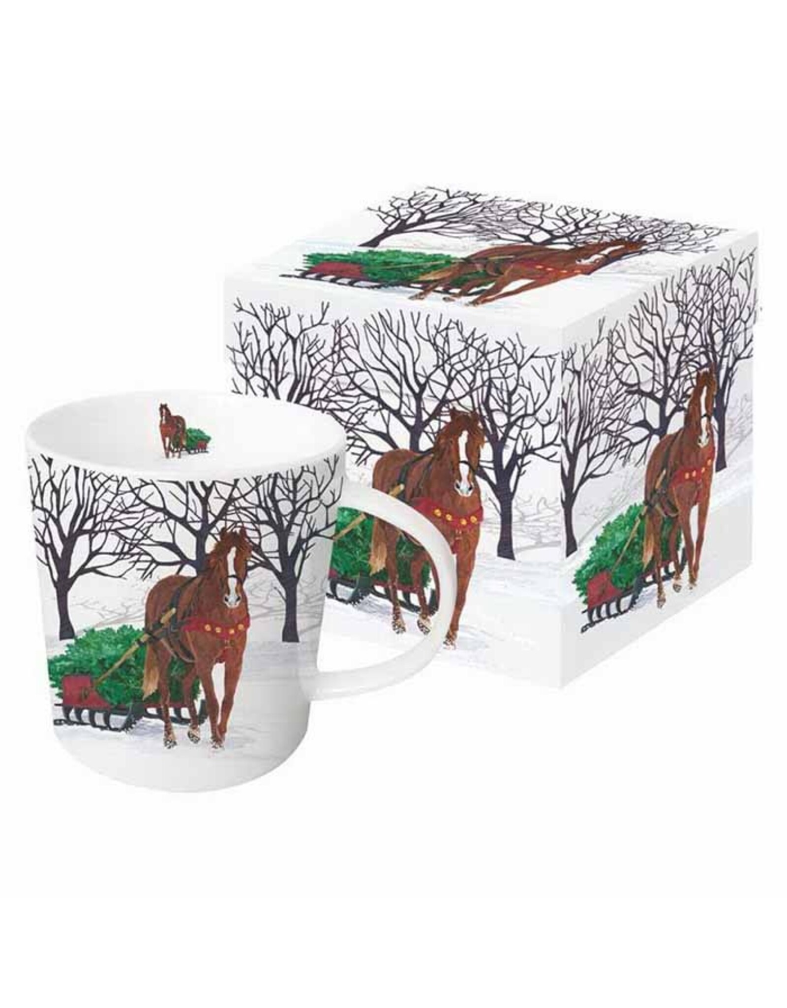 Sleigh Horse Boxed Mug