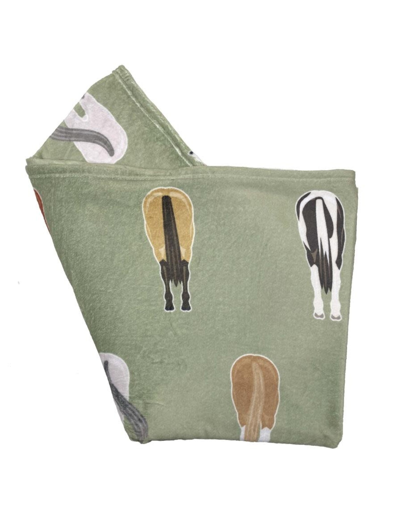 Horse Tails Throw Blankets