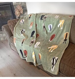 Horse Tails Throw Blankets
