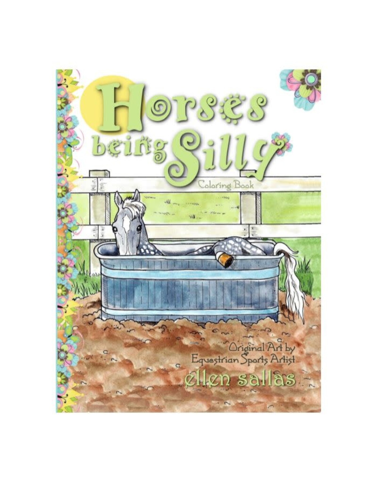 Horses Being Silly Coloring Book