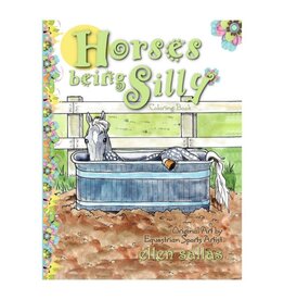 Horses Being Silly Coloring Book
