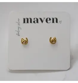 Maven 'barn' Horseshoe Stud Earrings