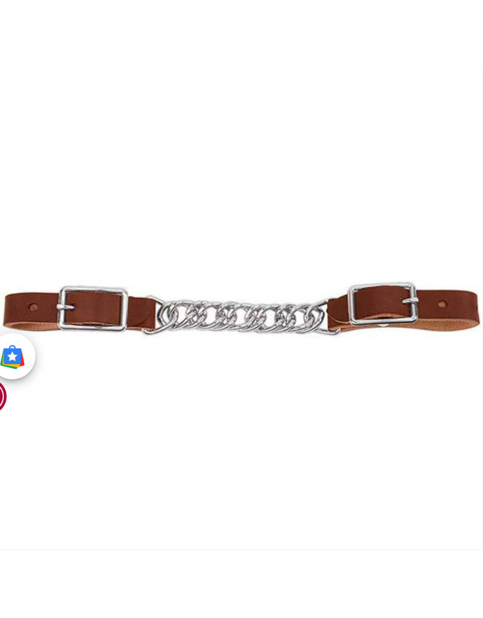 Weaver Horizons 4-1/2" Single Flat Link Chain Curb Strap