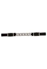 Weaver Black Leather 4-1/2" Single Flat Link Chain Curb Strap