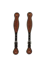 Weaver Floret Tooled Spur Straps