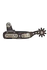 Robart Ladies All Purpose Western Spur with Silver Inlay & Dots