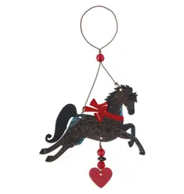 "Derby", Brown Horse Ornament