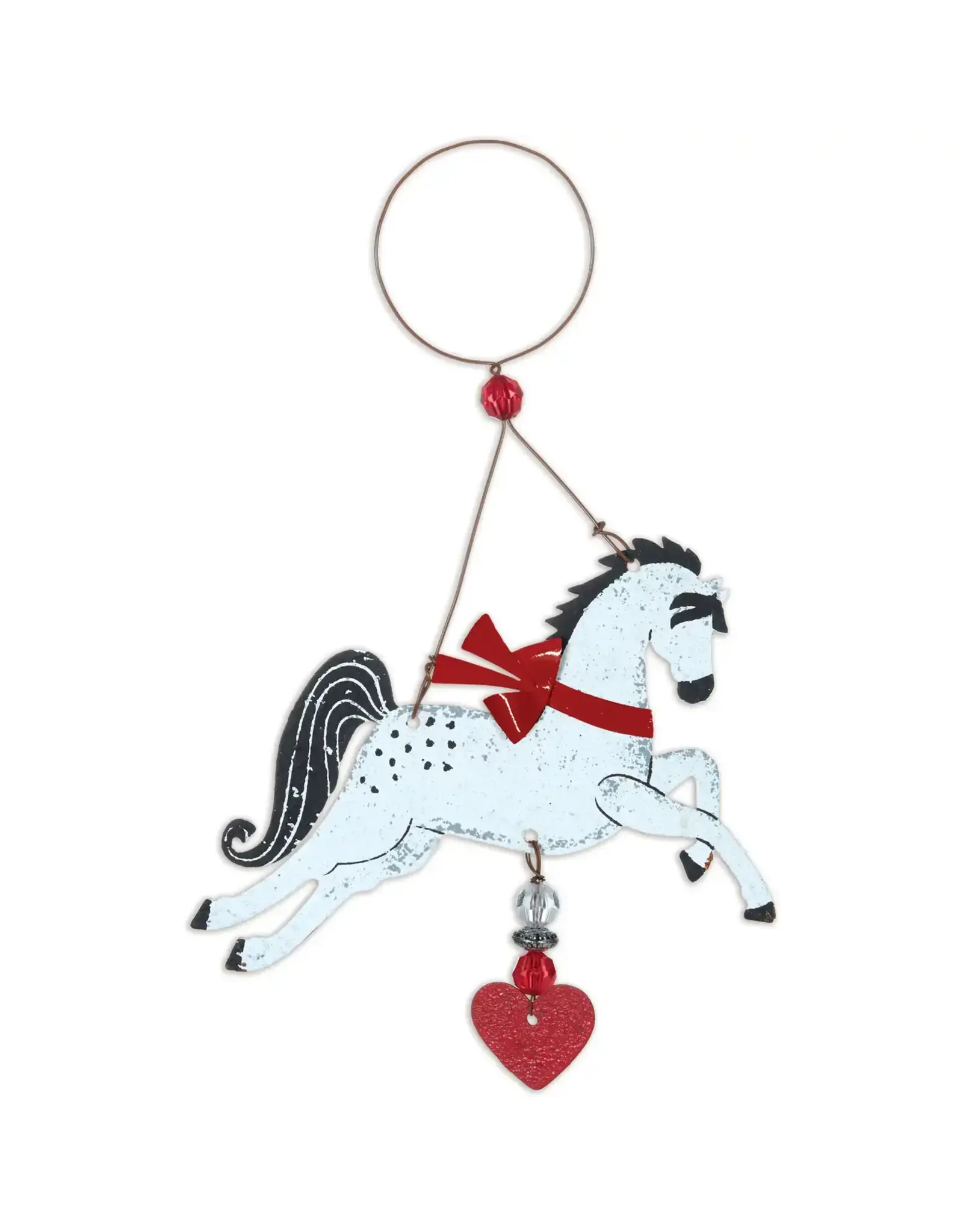 "Winter" Stallion Ornament