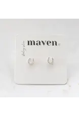 Maven 'horseshoe' Stud Earrings Sterling Silver