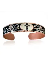 Copper Arts Inc. Bns 99 Cross Narrow Cuff Bracelet