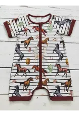 Baby Horse Zip Romper 12-18M