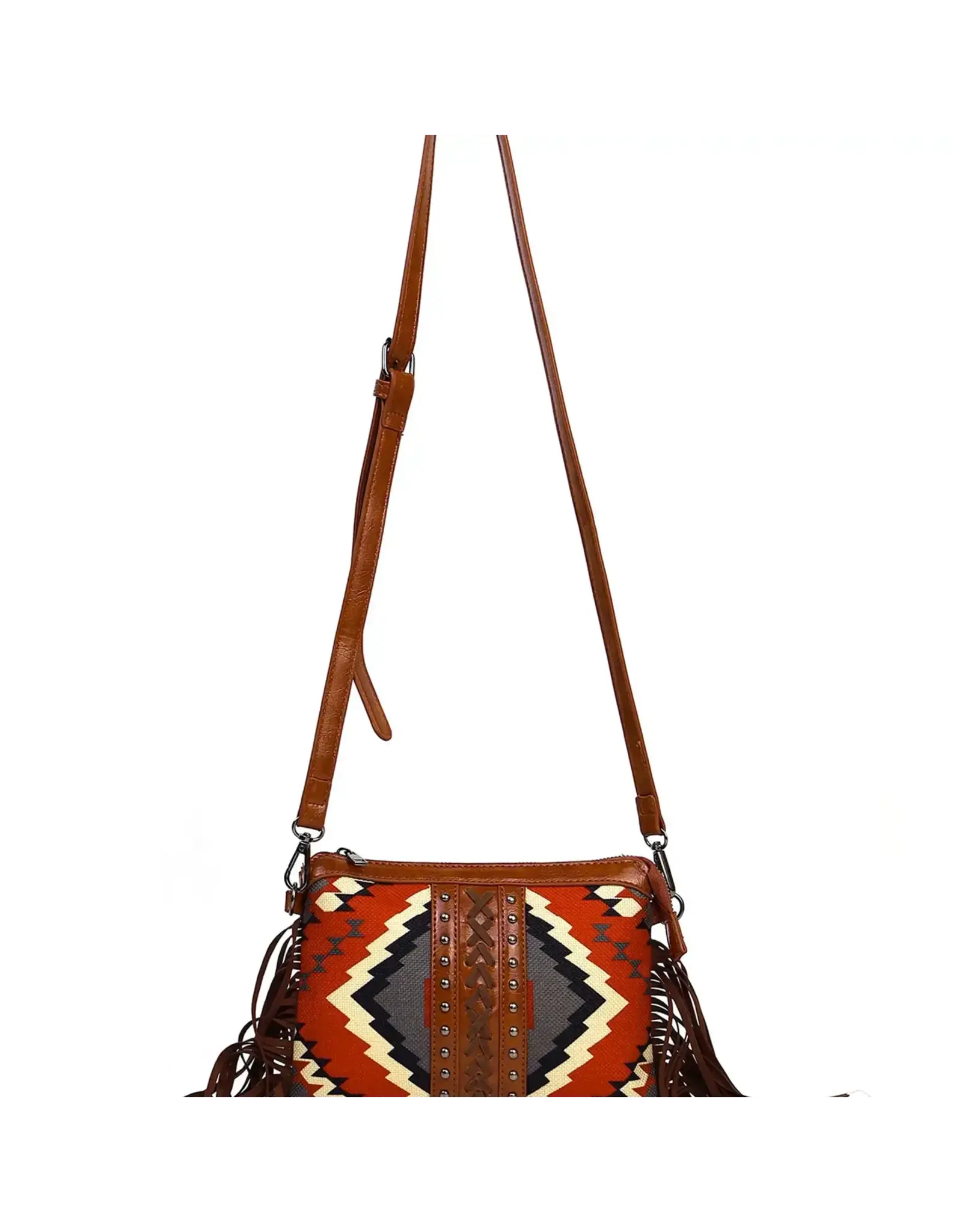 Copy of Brown Women Western Sling Bag Zippered