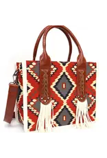 Fringe Aztec Western Tote Bag