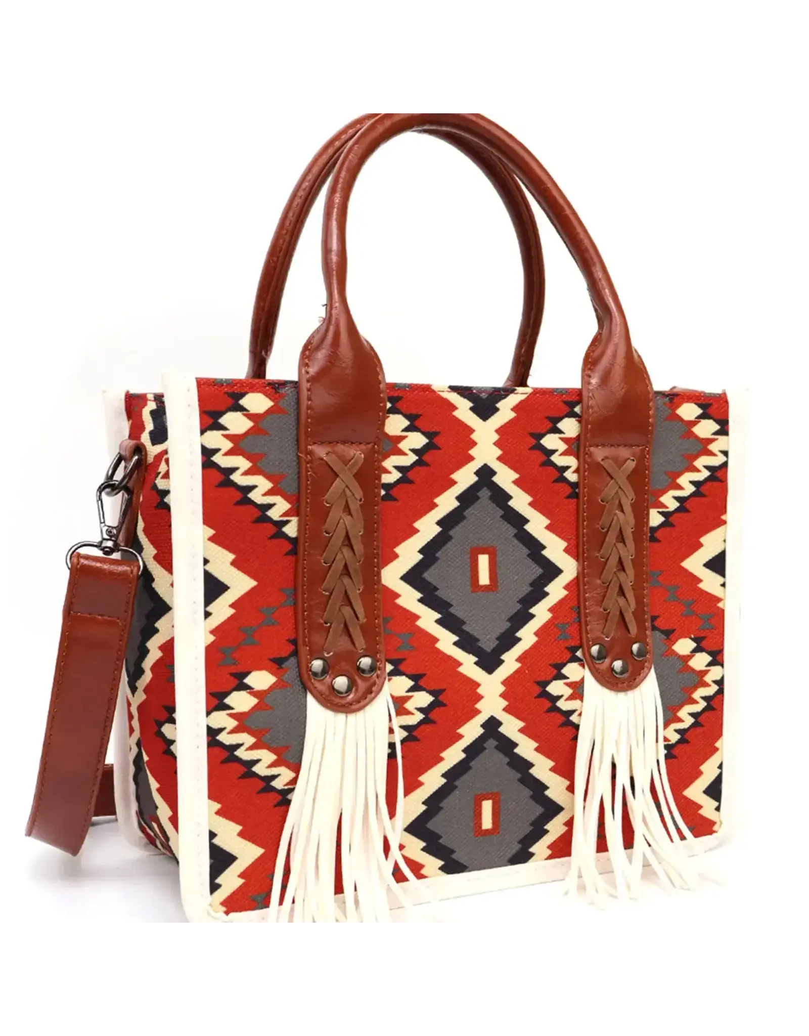 Fringe Aztec Western Tote Bag