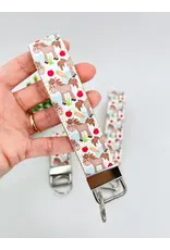 Vegan Leather Equestrian Keychain