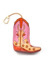 Living Royal 2-in-1 Bag Charm & Reusable Shopper Bag - Pink Cowgirl Boot