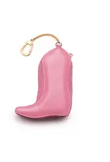 Living Royal 2-in-1 Bag Charm & Reusable Shopper Bag - Pink Cowgirl Boot