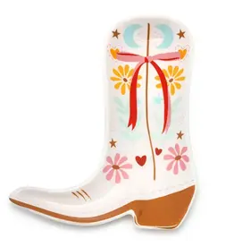 Living Royal Ceramic Trinket & Jewelry Tray / Dish - Cowgirl Boot