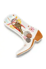 Living Royal Ceramic Trinket & Jewelry Tray / Dish - Cowgirl Boot