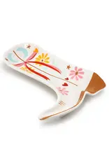 Living Royal Ceramic Trinket & Jewelry Tray / Dish - Cowgirl Boot