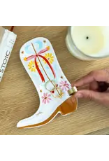 Living Royal Ceramic Trinket & Jewelry Tray / Dish - Cowgirl Boot
