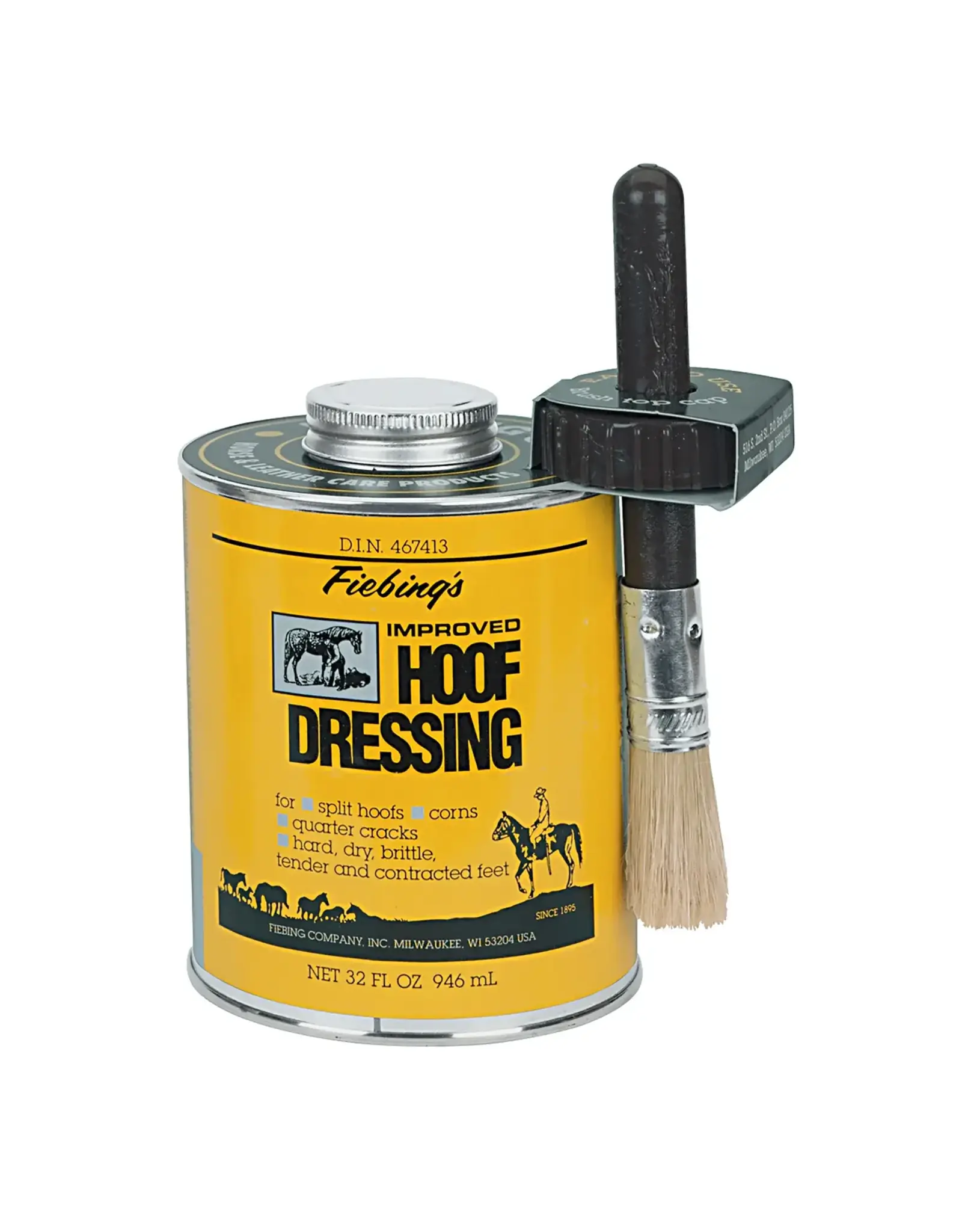 Fiebing's Hoof Dressing with Brush Quart