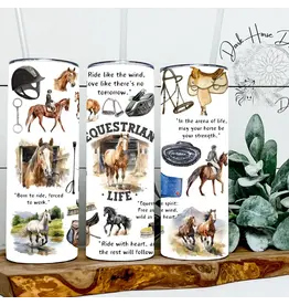 Dark Horse Dream Designs Copy of Aztec Western Horseshoe Tumbler