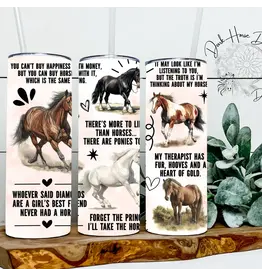 Dark Horse Dream Designs Just Buy the Pony - Horse- Funny Sayings- Tumbler