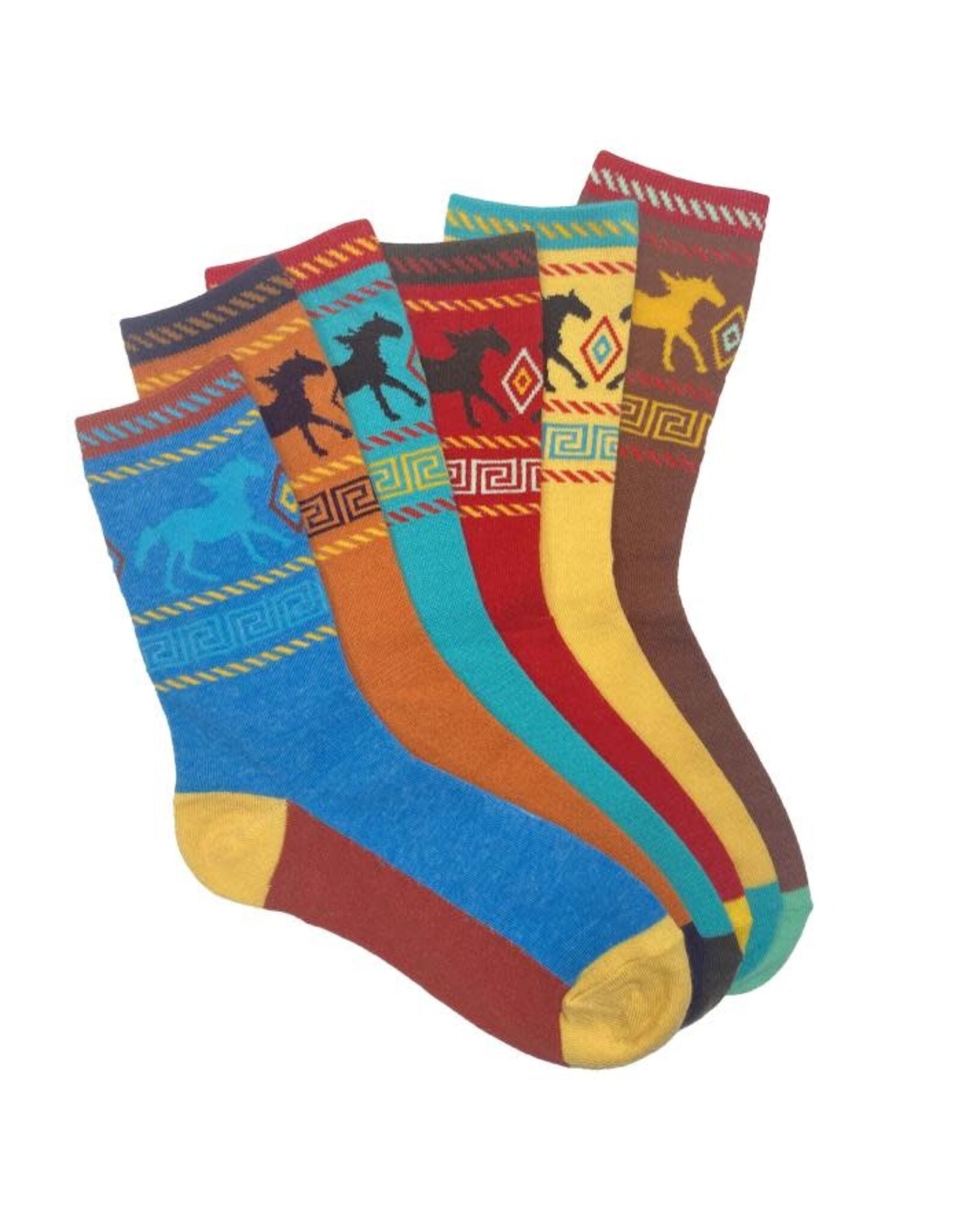 Desert Horse Adult Crew Socks Ladies