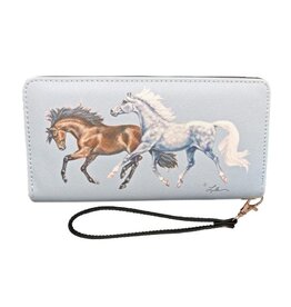Bay Grey Horse Duo Clutch Wallet