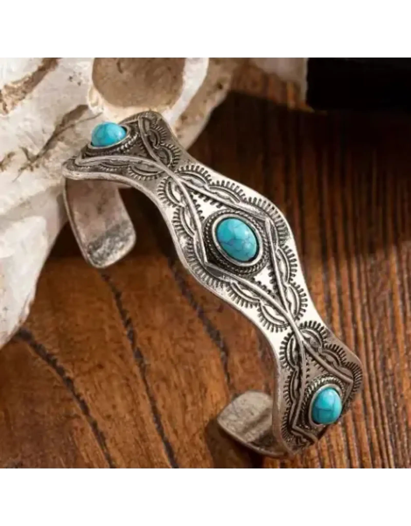 Imitation Turquoise Cuff Bracelet