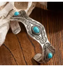 Imitation Turquoise Cuff Bracelet