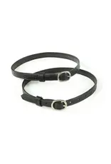 Velocity GARA Leather Spur Straps  Black Ladies