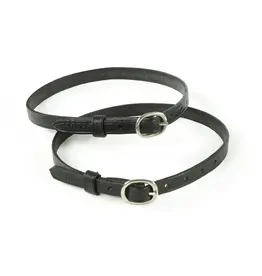 Velocity GARA Leather Spur Straps  Black Ladies