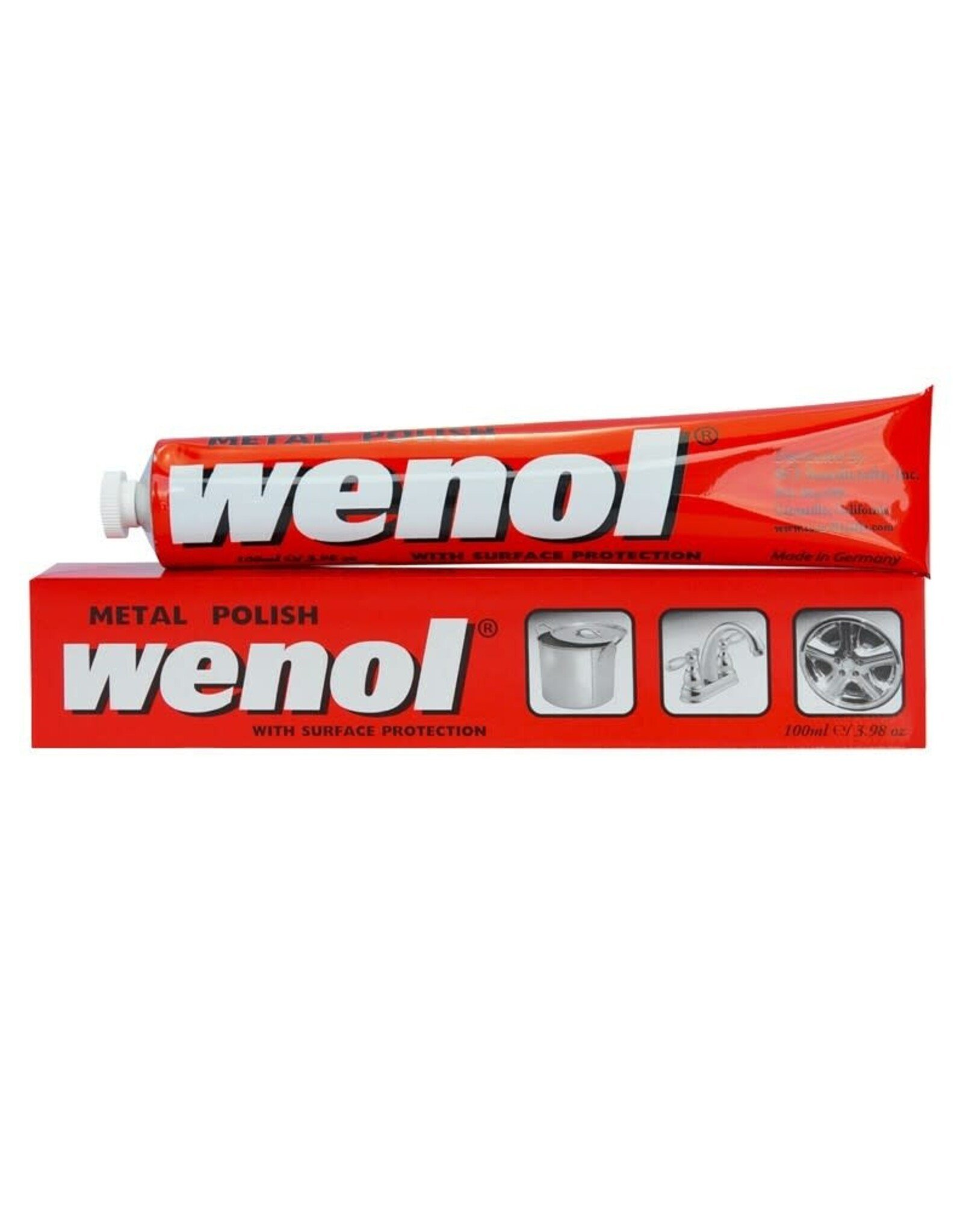Wenol Metal Cleaner Polish with Surface Protection 3.98 Fl. Oz.