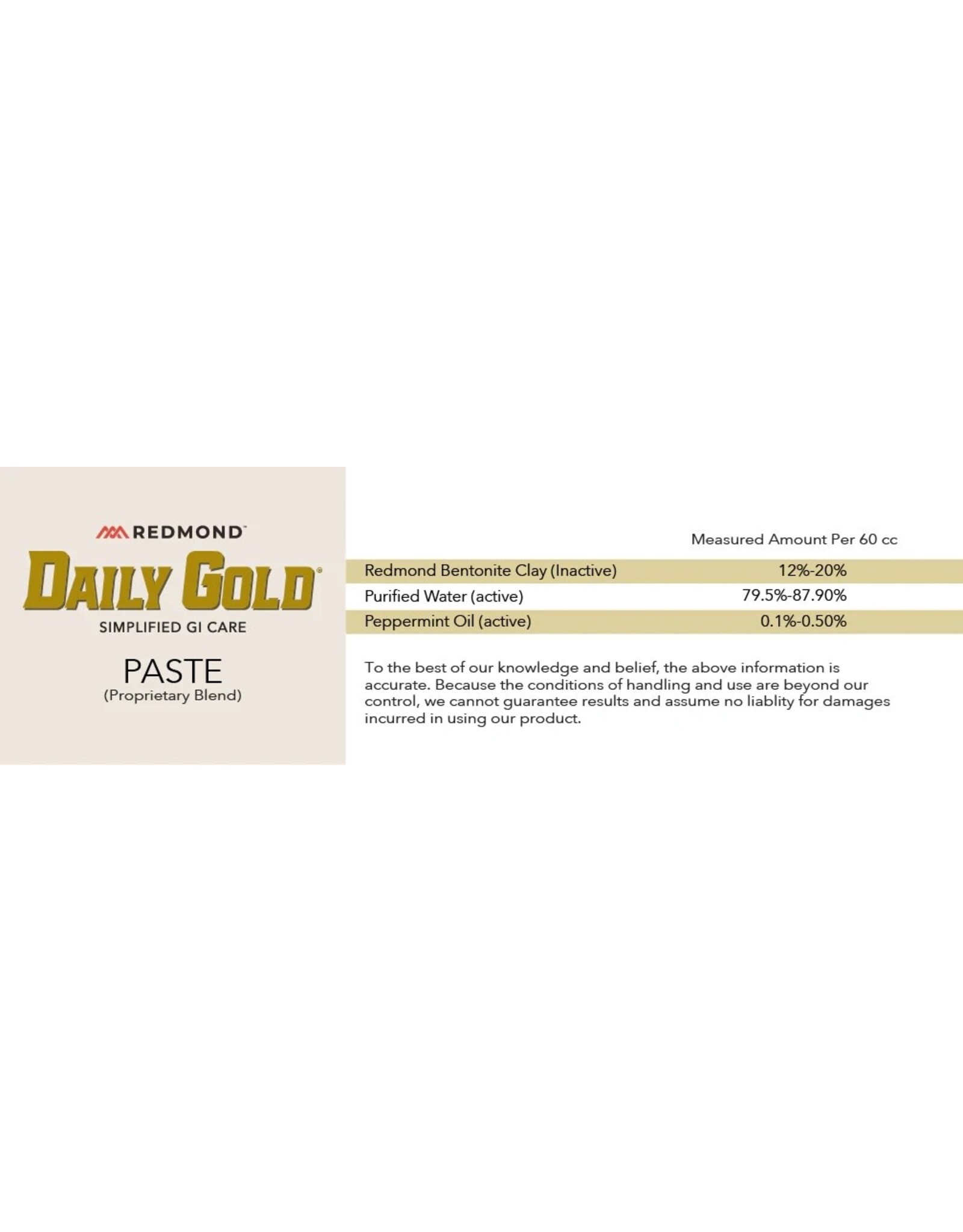Redmond Daily Gold® Paste Digestive Stress Relief for Horses